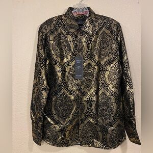 New American Breed The Ultimate Fashion Men’s Gold Long Sleeve Dress Shirt